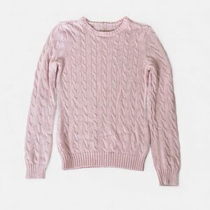 Ralph Lauren Pink Cable Knit Sweater